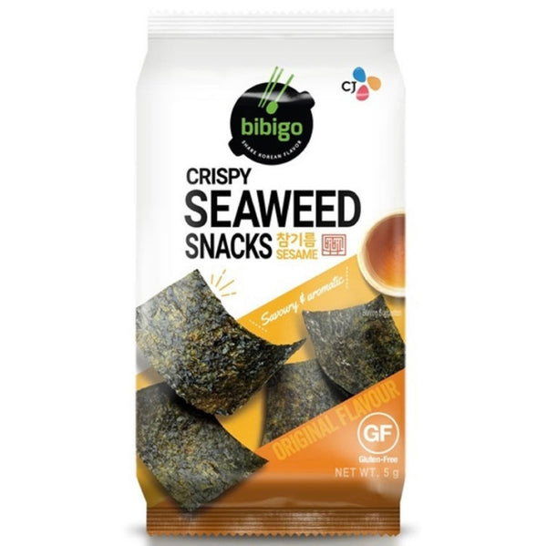 Bibigo Crispy Seaweed Snacks Sesame Flavour (Original) 5g - Asian Online Superstore UK