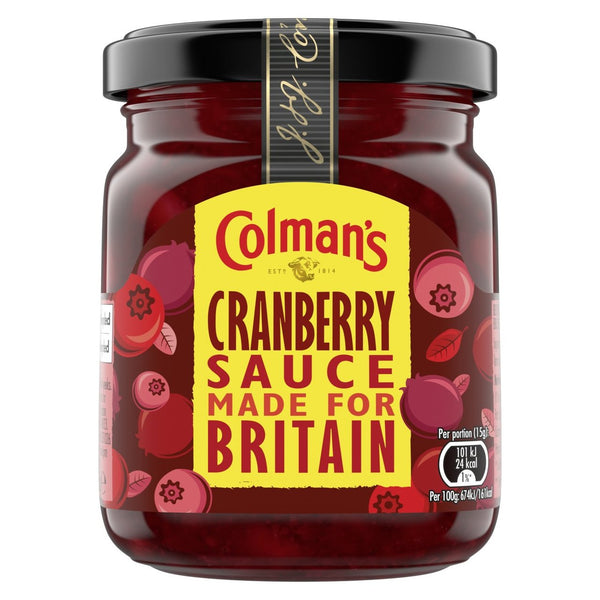 Outdated: Colman’s Cranberry Sauce 165g (BBD: 09/23)