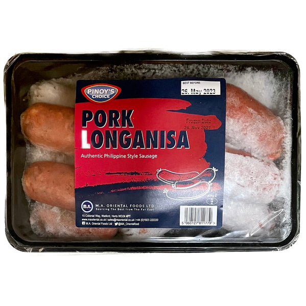 Pinoy’s Choice Pork Longanisa (Sweet Cured Sausage) 454g - AOS Express