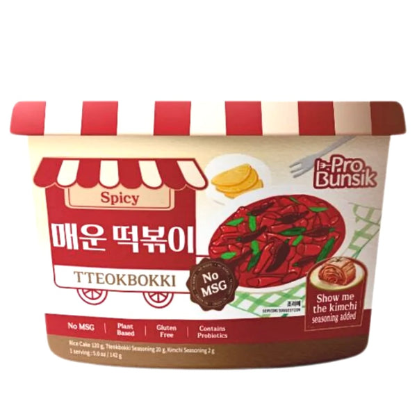 Probunsik Tteokbokki Bowl Spicy Flavour (Rice Cake) 142g