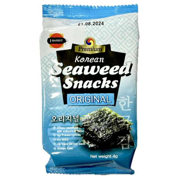 J-Basket Korean Seaweed Snacks Original Flavour 4g
