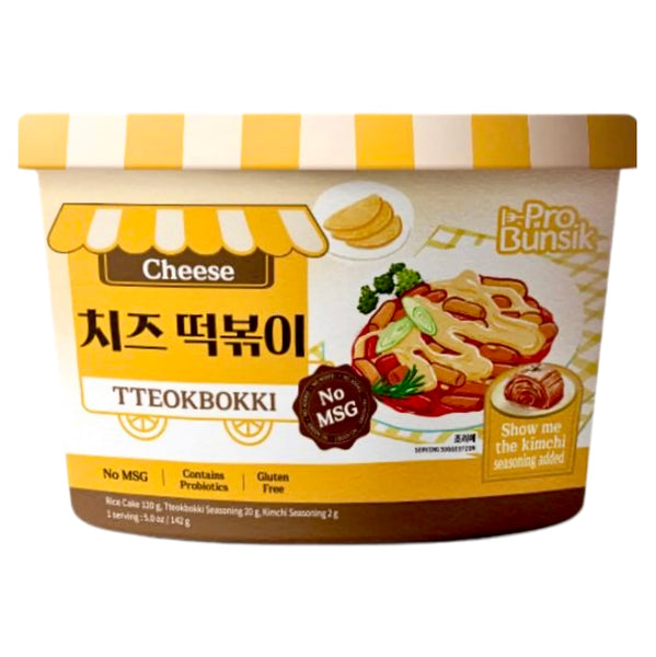 Probunsik Tteokbokki Bowl Yellow Cheese Flavour (Rice Cake) 142g