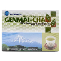 Takaokaya Genmai-Cha Green Tea With Roasted Brown Rice Tea Bag (16 Bags)