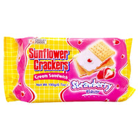 Sunflower Crackers Cream Sandwich Strawberry Flavour 190g