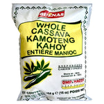 Buenas Frozen Whole Cassava (Kamoteng Kahoy) 454g