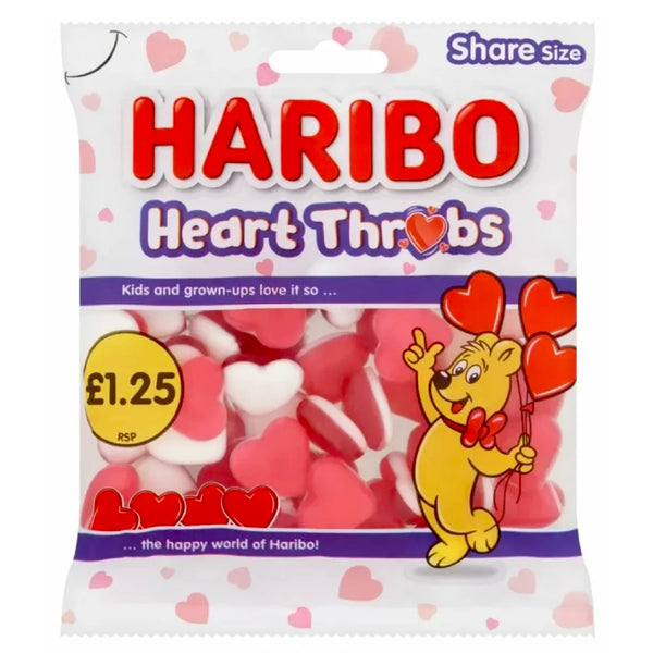 Haribo Bags Heart Throbs (RRP: 1.25) 140g