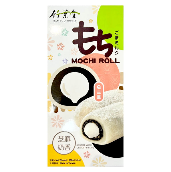 Bamboo House Q-3 Sesame Milk Mochi Roll 150g