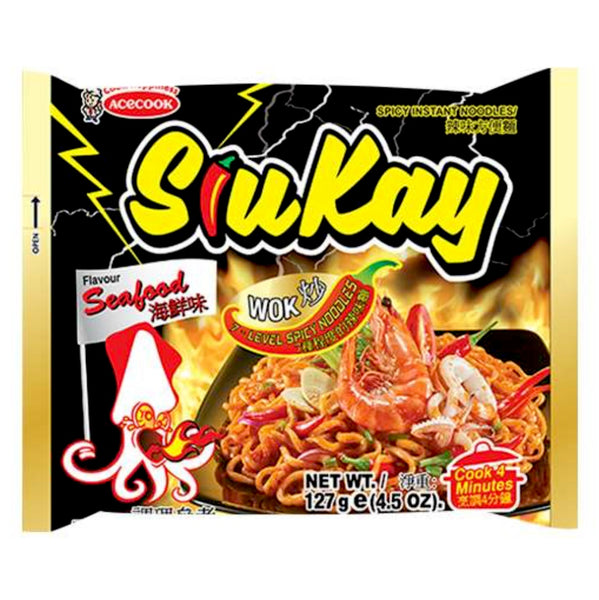 Acecook SiuKay Spicy Instant Noodles Seafood Flavour 127g
