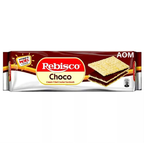 Rebisco Cream-Filled Cracker Sandwich Choco 10x32g (BBD: 05-24)