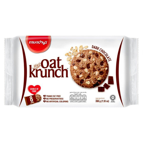 MC Munchy’s Oat Crunch Dark Chocolate 208g (BBD: 05-06-24)