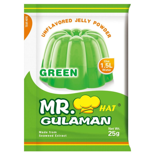 Mr. Gulaman Unflavored Jelly Powder - Buko Pandan Flavour - Green (1 Pc) 24g