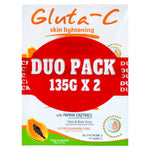 Gluta-C Skin Lightening Face & Body Soap with Papaya Exfoliant (Duo Pack) 2x135g