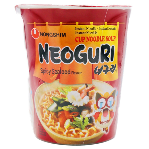 Nongshim Neoguri Cup Ramyun Hot Instant Noodle (Seafood & Spicy) 62g