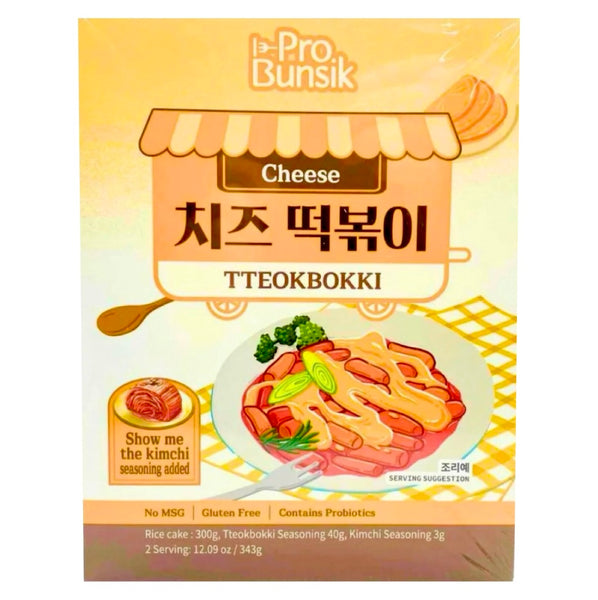 Probunsik Tteokbokki Bowl Yellow Cheese Flavour (Rice Cake) 343g