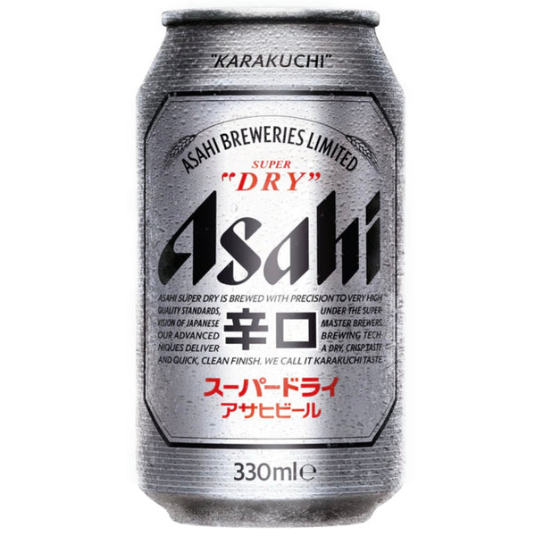 Asahi Super Dry Beer EU (Alc 5% vol) 330ml