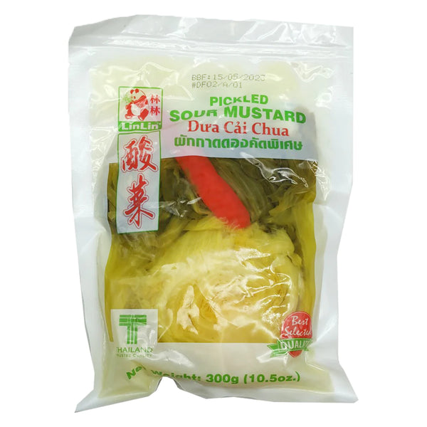 LinLin Pickled Sour Mustard ((Dua Cai Chua) (泰國咸酸菜) 300g