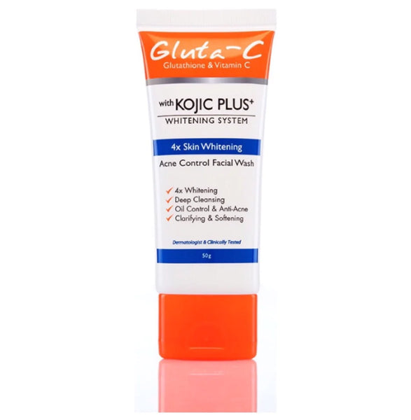 Gluta-C With Kojic Plus Whitening Acne Control Face Wash 50g