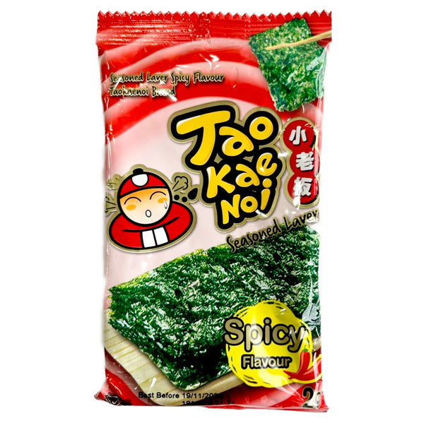 Tao Kae Noi Seasoned Laver Seaweed Spicy Flavour 2g