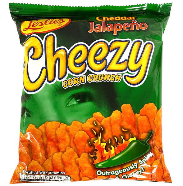 Leslie’s Cheezy Corn Crunch - Cheddar Jalapeno 70g - AOS Express
