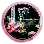 LY MR Lyan Mekong River Beetroot Rice Paper 22cm (Round) 300g