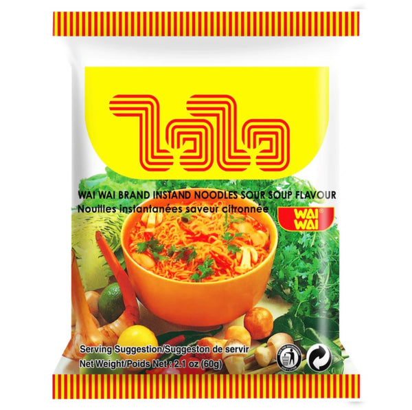 WAI WAI Instant Noodles Sour Soup Flavour 60g