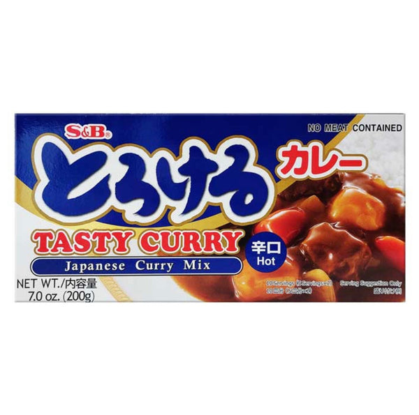 Outdated: S&B Torokeru Curry Hot (Japanese Curry Mix) 200g (BBD: 18-01-24)