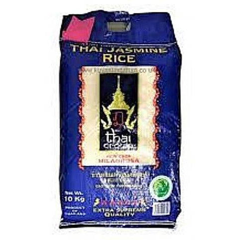 Thai Crown Jasmine Fragrant Rice 10kg - Asian Online Superstore UK