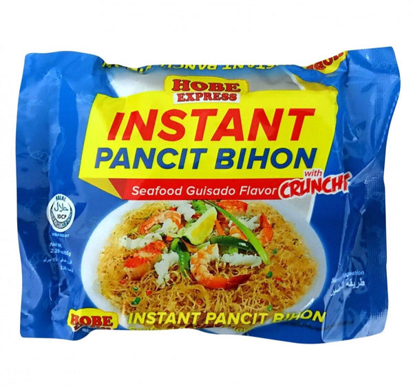 Hobe Express Instant Pancit Bihon - Seafood Flavor with Crunches 65g - AOS Express