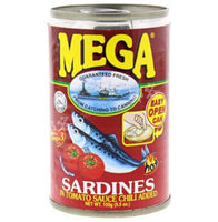 Mega Sardines in Tomato Sauce Chilli Added 155g - AOS Express
