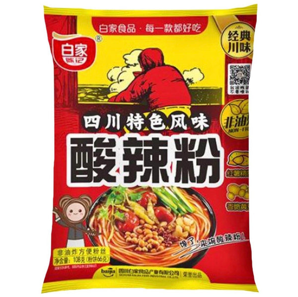 Outdated: BJ BaiJia Potato Vermicelli Hot & Sour Instant Noodle 105g (BBD: 15-08-23)