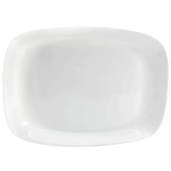 Bormioli Rocco Rectangle Plate Rounded Corner Opal Glass (28x20cm - 11x7 3/4”) - AOS Express