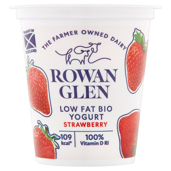 Rowan Glen Low Fat Bio Strawberry Yogurt 125g - AOS Express