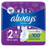 Always Ultra Long #2 Sanitary Towel Wings (12 Pads) - AOS Express
