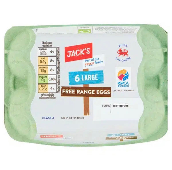 Jack’s Free Range Medium Eggs 6pc