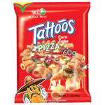 Tattoos Corn Tube Pizza Flavour 60g