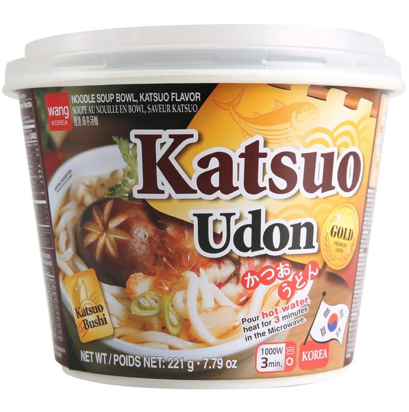 Wang Katsuo Udon Gold Instant Noodle Soup Bowl (Tuna Flavoured)