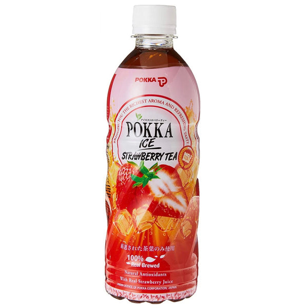 Pokka Ice Strawberry Tea 500ml - AOS Express