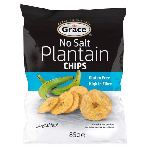 Grace No Salt Plantain Chips 85g - AOS Express