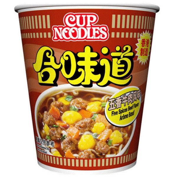 Nissin Five Spice Beef Flavour Cup Instant Noodles