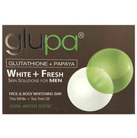 Glupa Glutathione & Papaya Skin Lightening Soap for Men (White+Fresh) 100g - Asian Online Superstore UK
