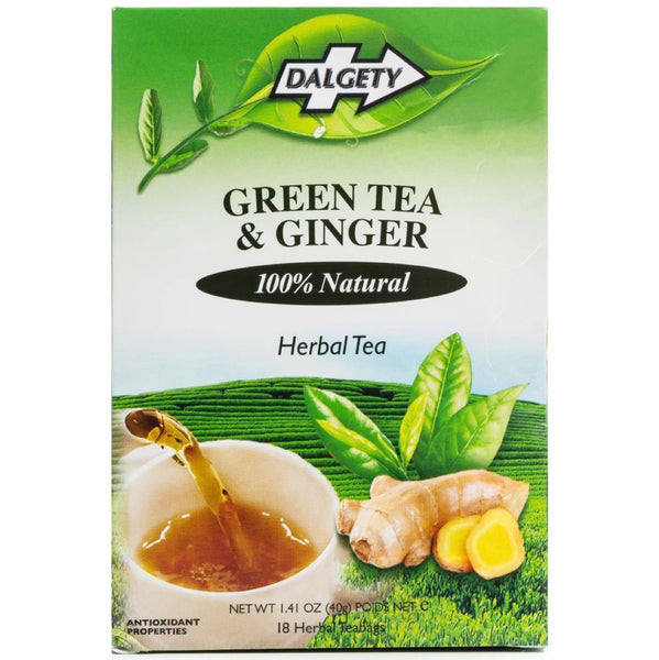 Dalgety Green Tea & Ginger Herbal Tea 40g - AOS Express