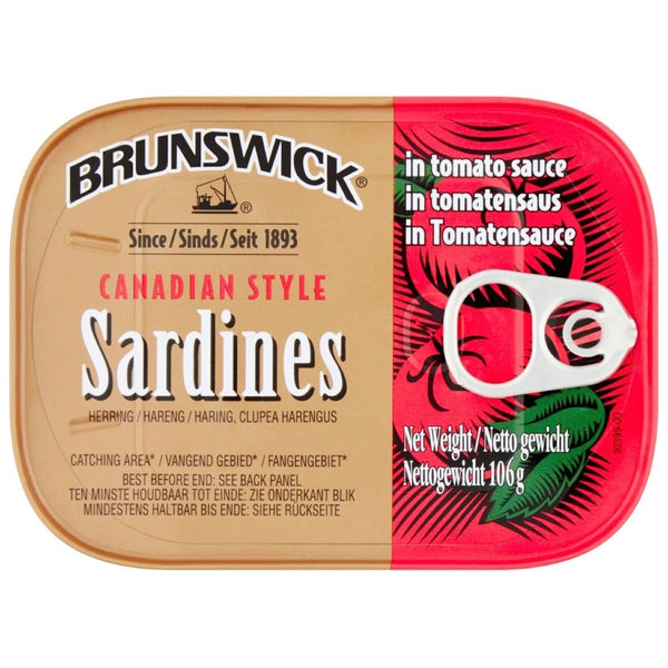 Brunswick Sardines in Tomato Sauce 106g - AOS Express
