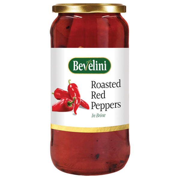 Bevelini Roasted Red Peppers in Brine 465g (BBD: 30-08-21) - AOS Express