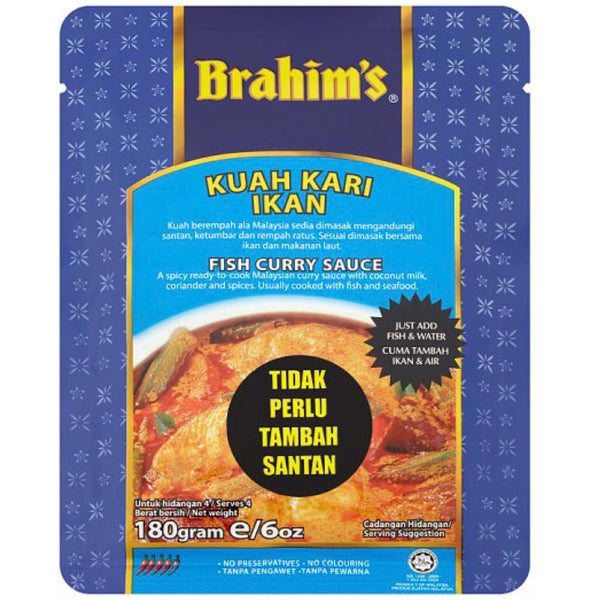 Brahim’s Kwah Kari Ikan (Fish Curry Sauce)180g - AOS Express