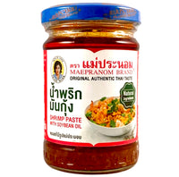 Mae Pranom Shrimp Paste with Soybean Oil (Shrimp Fat in Oil) 180g - AOS Express