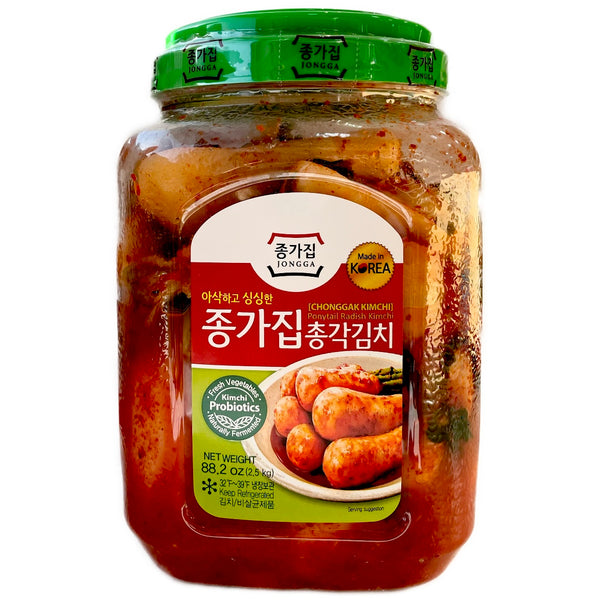 Jongga Chonggak Kimchi (Ponytail Radish Kimchi) 2.5kg - AOS Express