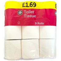 ES Euro Shopper Toilet Tissue 9 Rolls