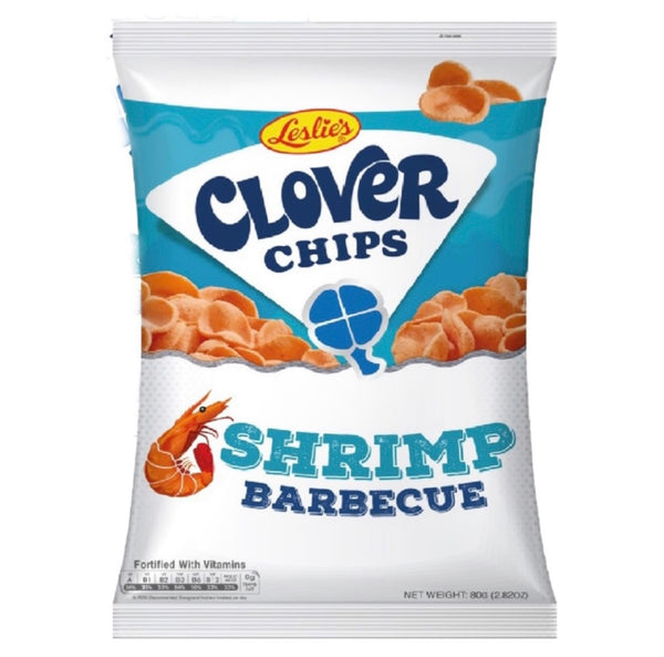 Leslie’s Clover Chips Shrimp Barbecue 50g