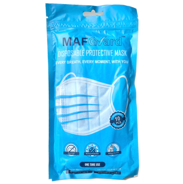 MAF Guard Disposable Protection Mask 10pc - AOS Express