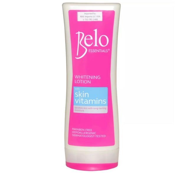 Belo Essentials Whitening Lotion with Skin Vitamins 200mL - AOS Express